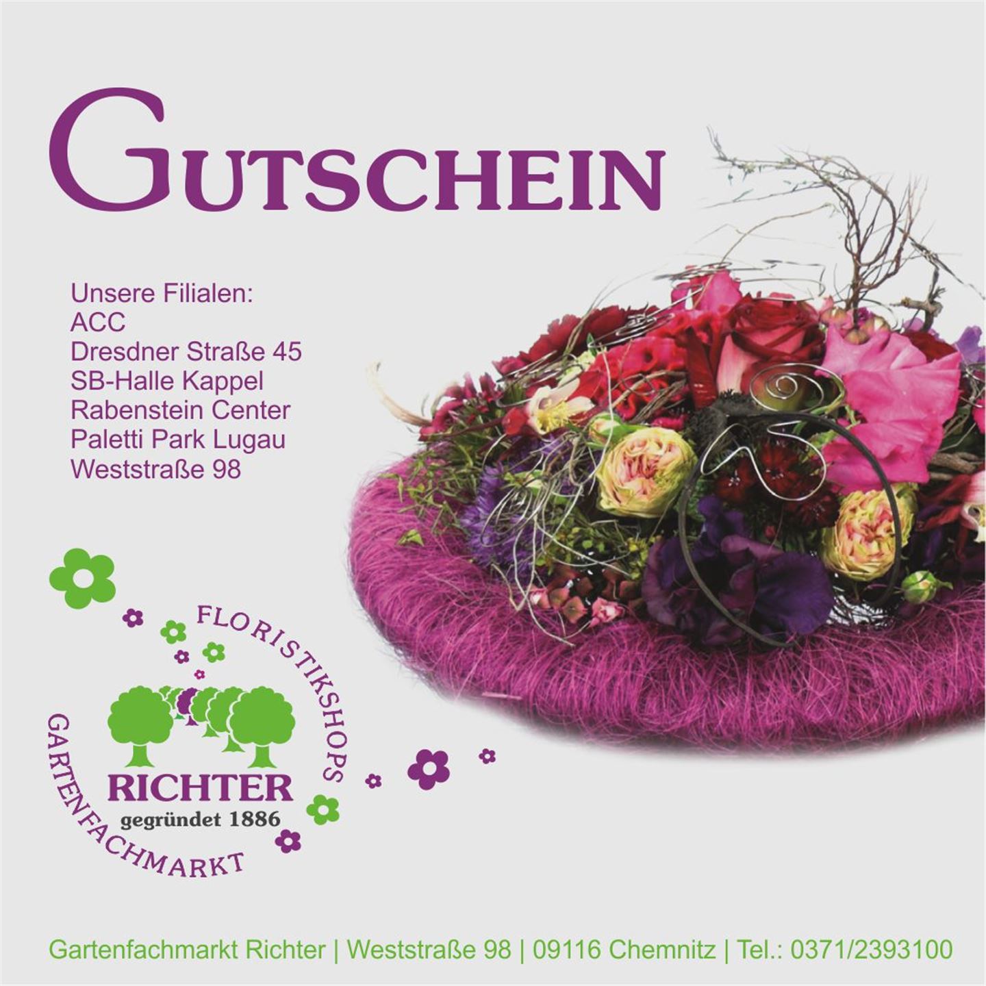 Gutscheinkarte Gutscheinkarte